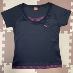 PUMA プーマ レディース 半袖 Tシャツ ブラック ピンク S