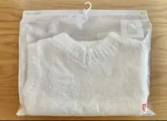 【新品】ユニクロ ソフトフラッフィー ベスト ホワイト　90 スリーパー