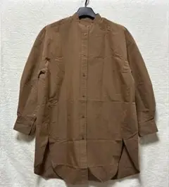 センスオブプレイス　スタンドカラー　オーバーサイズシャツ
