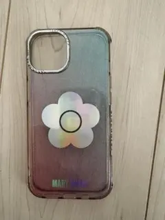 MARY QUANT iPhoneケース グラデーション ラメ