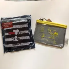 スヌーピー ハンカチ ＆ ミニポーチ 各 １点づつ