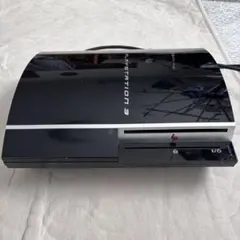 【動作品】PS3 CECHH00 クリアブラック電源ケーブル、コントローラー添付