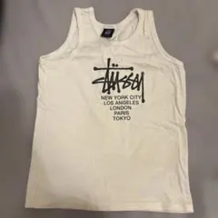 Stüssy ホワイト タンクトップ L