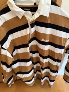 XLARGE ストライプ ポロシャツ