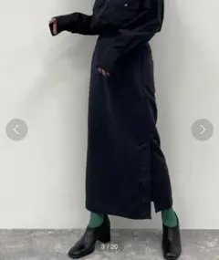 niko and... ミリタリーキルティングペンシルスカート