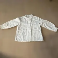 familiar レース付きボタンシャツ 100cm