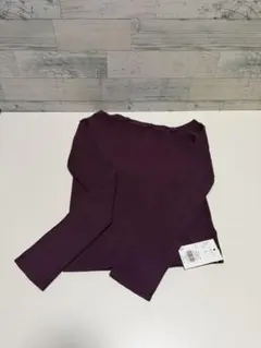 MURUA ショルダーボタン リブニット