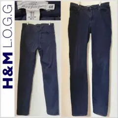 H&M コットンストレッチ スリムパンツ