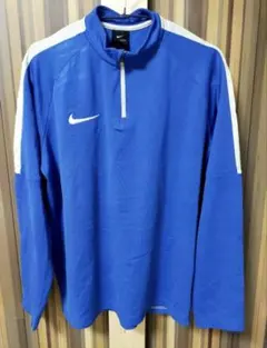 NIKEハーフジップ　青