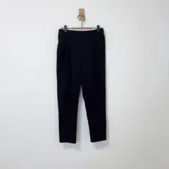 グローバルワーク ウツクシルエットパンツ 黒 綺麗めパンツ