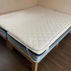 フランスベッド　ベッド用敷きパッド クイーンサイズ　170x195cm
