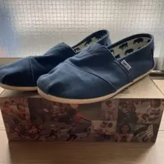 トムス　クラシック　ネイビー　キャンバス　サイズ10