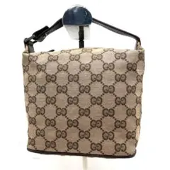 【美品】グッチ GG ハンドバッグ アクセサリーポーチ キャンバス バニティ