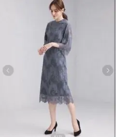 ユナイテッドアローズ グリーンレーベルリラクシング ワンピース ラッセルレース