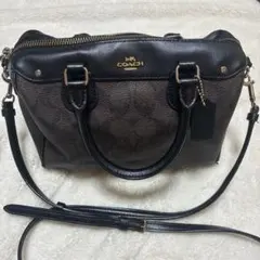 COACH シグネチャー 2way ミニボストンバッグ