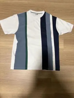 HORIZON DREAM Tシャツ ホワイト マルチストライプ