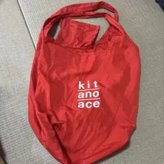 赤色 kitano ace エコバッグ