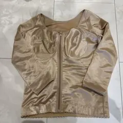 二の腕脂肪吸引　着厚着　ベージュ 補正下着 ジッパー付き 長袖