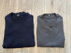 UNIQLO　メリノクルーネックセーター　2枚組
