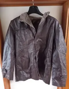 フェイクレザージャケット　3XL
