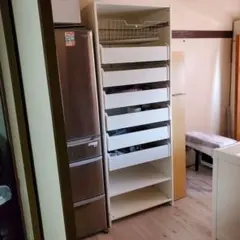 ニトリ ダストボックス付きカウンター (幅87cm) キッチン ゴミ箱