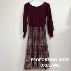 PROPORTION BODY DRESSING ニットワンピース