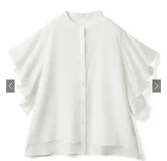 フリルスリーブブラウス[kz64] オフホワイト