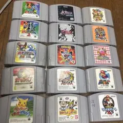【動作未確認】ニンテンドー64 ゲームソフト15点　ゼルダ　ポケモン　マリオなど