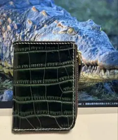 新品未使用イタリアンレザー本革ハンドメイドL字小銭入本革手縫いラウンドファスナー