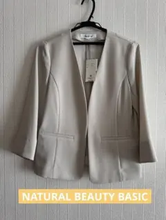 NATURAL BEAUTY BASIC ノーカラージャケットのサムネイル