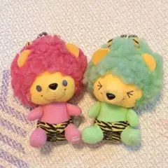 くまのプーさん　鬼　ぬいぐるみ　2体セット　おに　豆まき　雷様　アフロ　ベビー