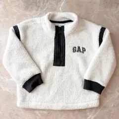 GAP ボア ハーフジップ トレーナー ホワイトのサムネイル
