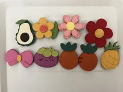 ベビー用ヘアピン9個セット　ヘアクリップ　薄毛　赤ちゃん