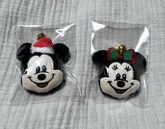 【お顔厳選】ディズニー　クリスマス　ミッキー　ミニー　リング　セット　2024