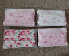 さくら柄　花柄　マスク 35枚　桜　ピンク　白　春　不織布