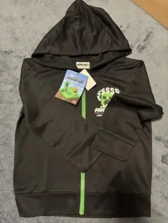 新品　マインクラフト　パーカー　ブラック　130