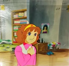 愛少女ポリアンナ物語背景付きセル画 - メルカリ