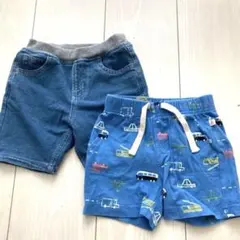 babyGAP ハーフパンツ　無印良品ハーフパンツ