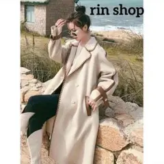 カシミヤウール☆ふわふわコート 重厚あったか 高級感 カジュアル 上品