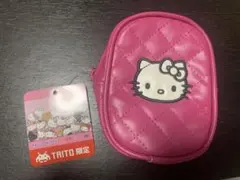 ハローキティ キルティングポーチ ピンク タイトー限定