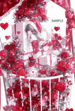 3044クリスマス星の妖精ステッカー