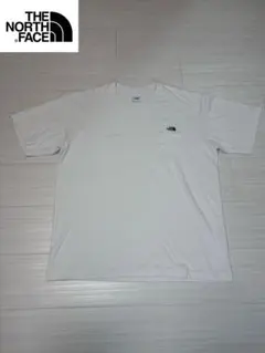 【美品】ザノースフェイス ポケットTシャツ ホワイト Lサイズ メンズ