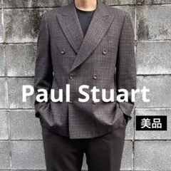 【美品】Paul Stuart 三陽商会 ジャケット ダブル チェック 秋冬