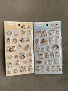 【新品✨】mofusand ぷくっとシール3モフサンド ぷっくりシール