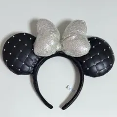 ディズニーランド 公式 カチューシャ パール キルティング ミニー