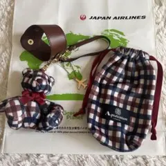 新品 JAL機内販売 アクアスキュータム ベア付きストールホルダー 送料込みのサムネイル