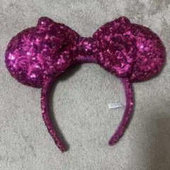 ミニー カチューシャスパンコール ピンク