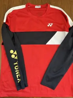 YONEX 長袖 ウォームアップウェア 赤黒白