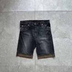 THEORIA デニムショートパンツ ブラック ウォッシュ加工 y2kのサムネイル
