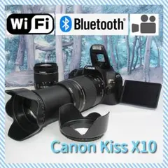 ✨ Canon kiss x10i 一眼レフ スマホ転送 ダブルレンズセット - メルカリ